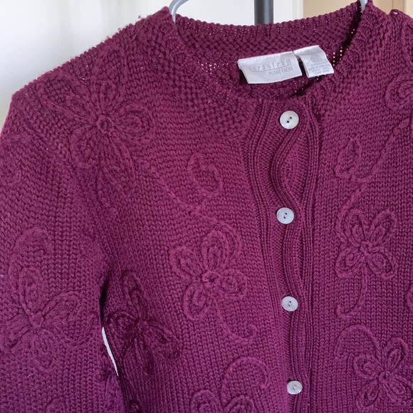 Vintage Magenta Wool Sweater - Picture 2 of 5